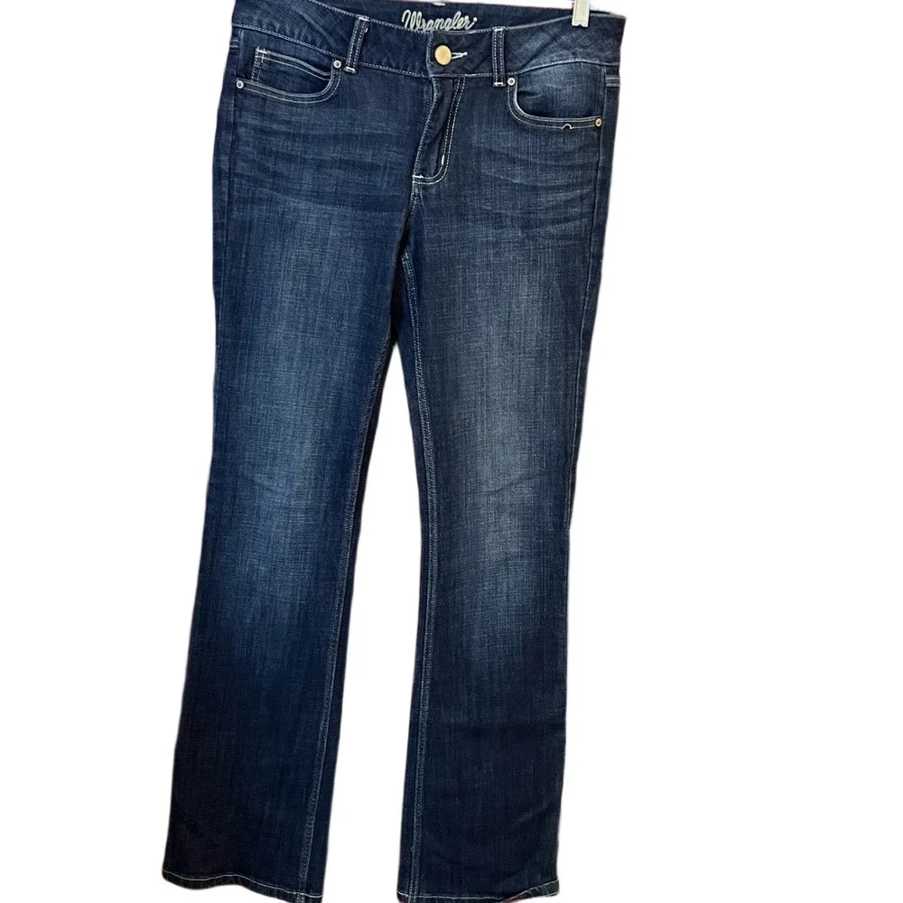 Wrangler Women's Dark Blue Boot Cut Jeans 34x36